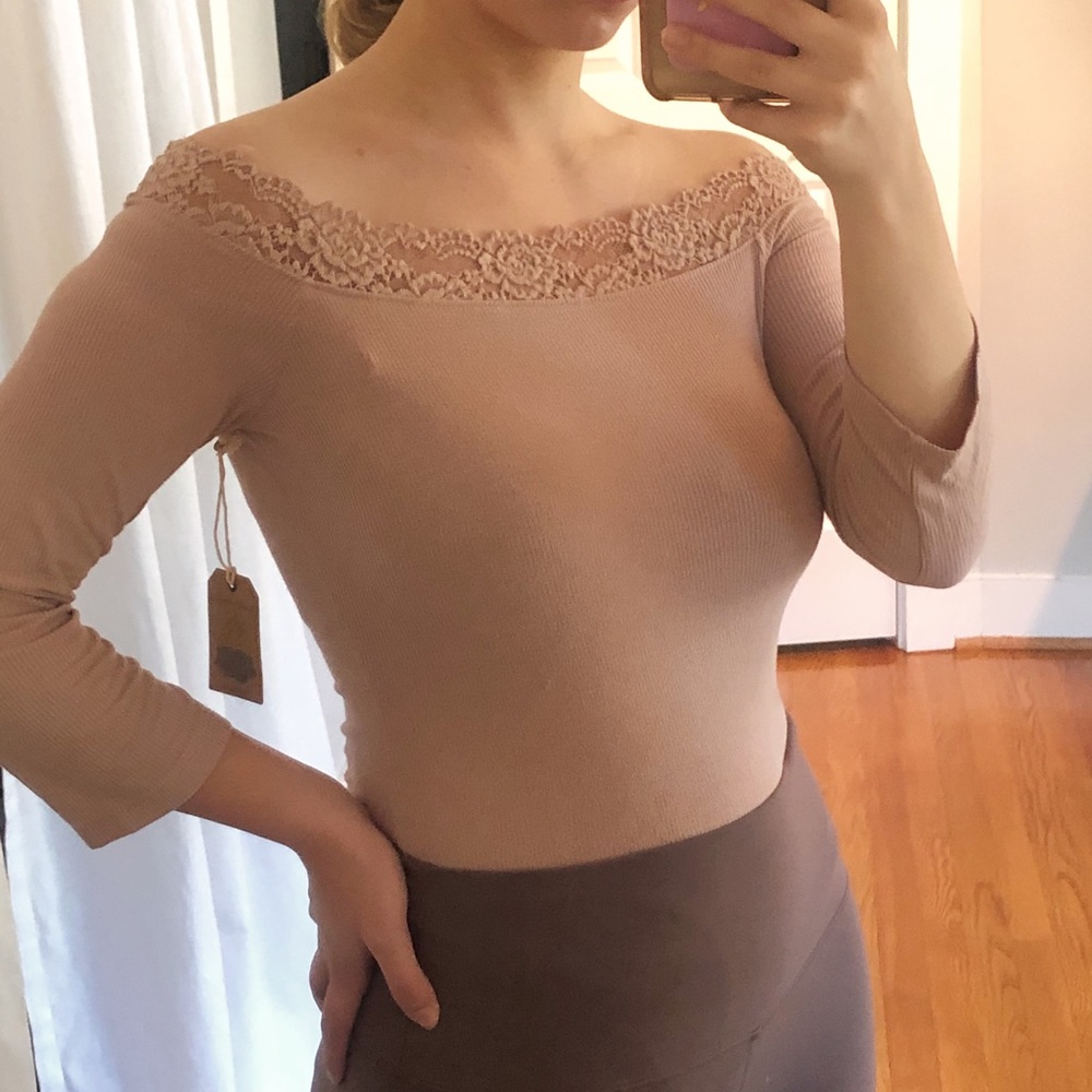 American Eagle blush pink bodysuit